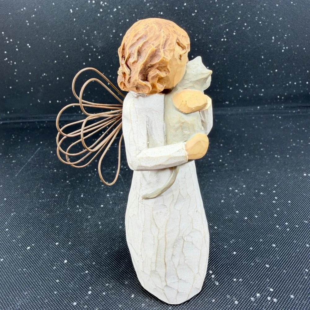 Willow Tree With Affection Angel Figurine Susan Lordi DEMDACO Cat Girl 2003